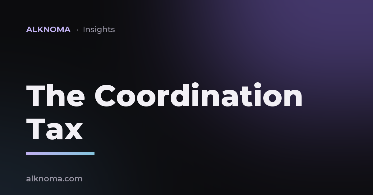 The Coordination Tax — Alknoma